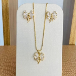 CONJUNTO LACINHO ZIRCONIA