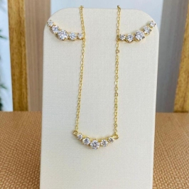 CONJUNTO ZIRCONIAS CRISTAL