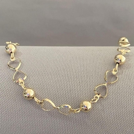 PULSEIRA BOLINHAS COM CORAÇÃO