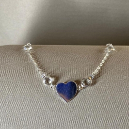 PULSEIRA CORAÇÃO COM VIDRO