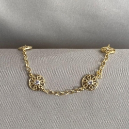 PULSEIRA DETALHE REDONDO COM ZIRCONIA