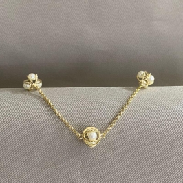 PULSEIRA ELOS PORTUGUES BOLA COM PEROLAS