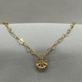 PULSEIRA INFANTIL ELO CORAÇÃO FLOR