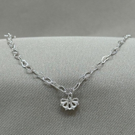 PULSEIRA INFANTIL ELO CORAÇÃO FLOR