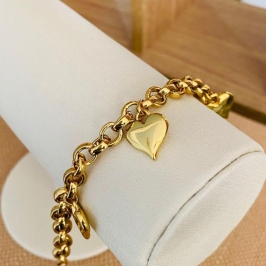 PULSEIRA PINGENTE CORAÇÃO