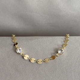 PULSEIRA PLAQUINHA COM ZIRCONIA