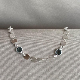 PULSEIRA PLAQUINHAS COM TIFFANY