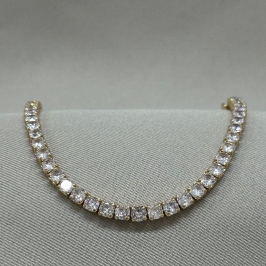 PULSEIRA RIVIERA CARRE ZIRCONIA 4MM