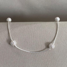 PULSEIRA VENEZIANA COM BOLINHA VAZADA