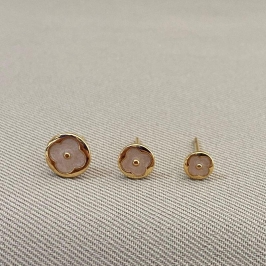 TRIO DE BRINCOS TREVO BRANCO