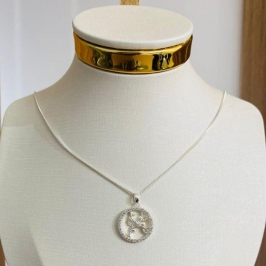 COLAR ARVORE DA VIDA CRAVEJADA