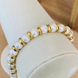 PULSEIRA PEROLA COM ARGOLAS