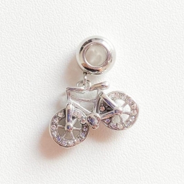 BERLOQUE PENDURICALHO BICICLETA CRAVEJADA CRISTAL