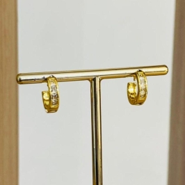 BRINCO ARGOLINHA ZIRCONIAS