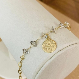 PULSEIRA COM ORAÇÃO DO PAI NOSSO E ZIRCONIAS