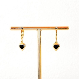 BRINCO ARTICULÁVEL CORAÇÃO PRETO