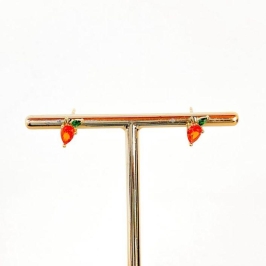 BRINCO MINI FRUTA ZIRCONIAS