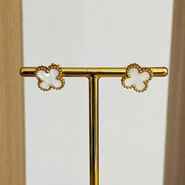 BRINCO TREVO BRANCO STEEL