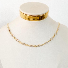 CHOCKER ZIRCONIAS OVAIS