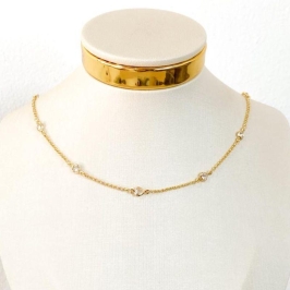 COLAR CORAÇÕES ELO PORTUGUÊS