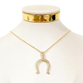 COLAR FERRADURA CRAVEJADA