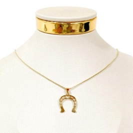 COLAR FERRADURA VAZADA