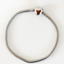PULSEIRA BERLOQUE FECHO CORAÇÃO 22CM