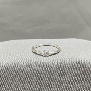 ANEL SOLITARIO  ZIRCONIA CRISTAL