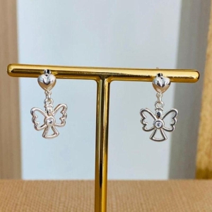 BRINCO ANJO DA GUARDA COM ZIRCONIA
