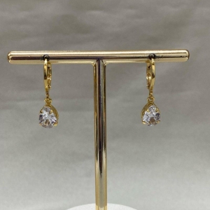 BRINCO ARTICULADO GOTA 6*8 ZIRCONIA CRISTAL