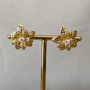 BRINCO FLOR COM ZIRCONIA