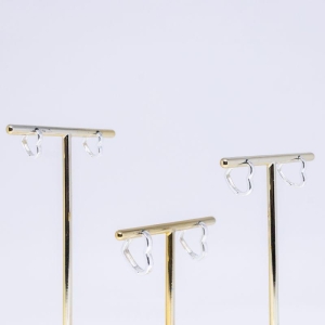 BRINCO TRIO ARGOLA CORAÇÃO LISO