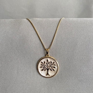 COLAR MANDALA MADRE PEROLA ARVORE DA VIDA