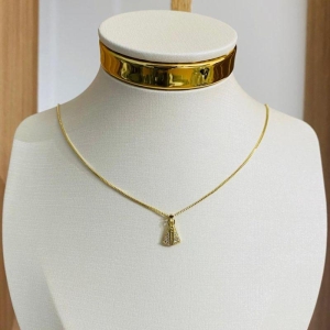 COLAR N.S. APARECIDA CRAVEJADA PEQUENA