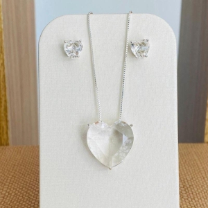 CONJUNTO CORAÇÃO CRISTAL G
