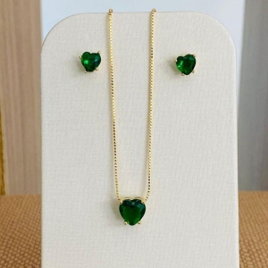 CONJUNTO CORAÇÃO VERDE