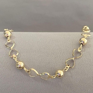 PULSEIRA BOLINHAS COM CORAÇÃO