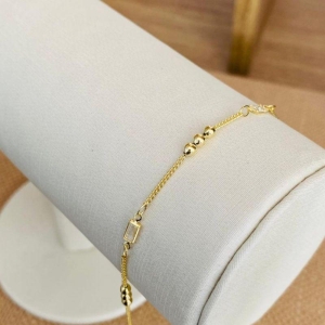 PULSEIRA COM ZIRCONIAS E BOLINHA