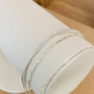 PULSEIRA DUPLA GRUMET/TIJOLINHO