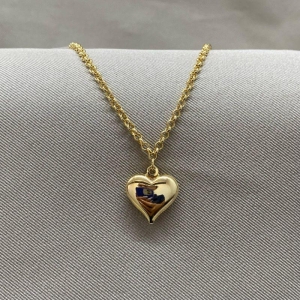 PULSEIRA ELO PORTUGUES 17CM COM CORAÇÃO PEQUENO