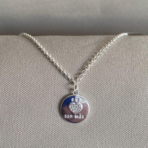 PULSEIRA ELO PORTUGUES COM PINGENTE CRAVEJADO CORAÇÃO