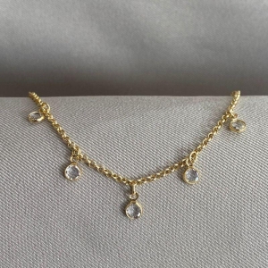 PULSEIRA INFANTIL ELO PORTUGUES COM PEDRA