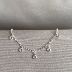 PULSEIRA INFANTIL ELO PORTUGUES COM PEDRA