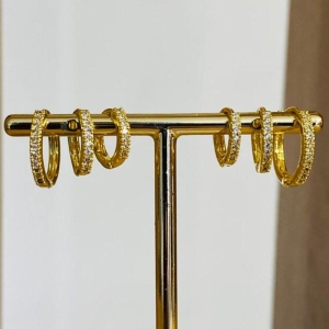 BRINCO TRIO ARGOLA CRAVEJADA