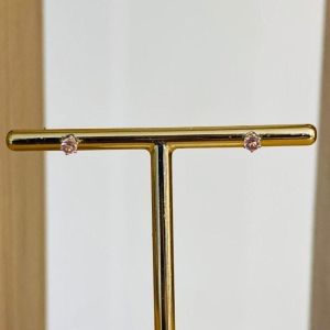 BRINCO ZIRCONIA ROSA PONTO DE LUZ P