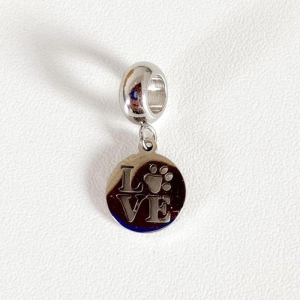 BERLOQUE PLAQUINHA LOVE PATINHA