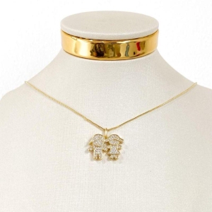 COLAR CASAL FILHOS CRAVEJADO