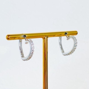 BRINCO ARGOLA CORAÇÃO CRAVEJADO
