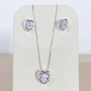 CONJUNTO CORAÇÃO ZIRCONIA
