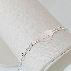PULSEIRA CORAÇÃO COM PATINHA